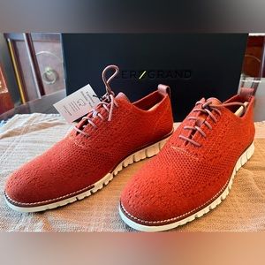 Cole Han, Stitchlite Wool Zerogrand Wingtip Oxford, NEW tagged in Box, Size 9.5M